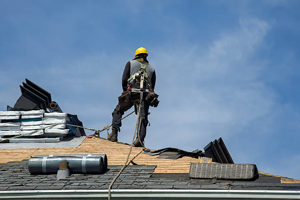 Professional Roofing technician working in Franklin, NC